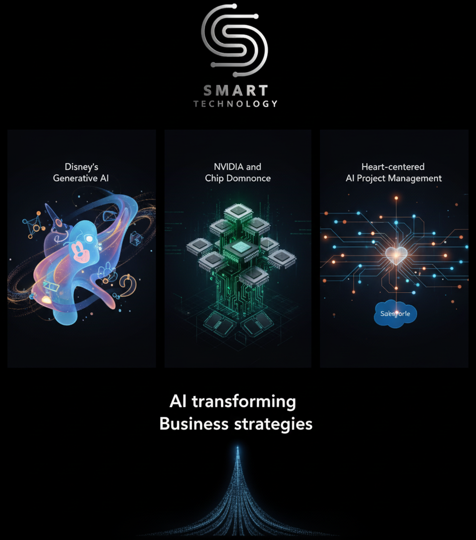 AI Dominates Business Strategy: From Disney's Embedding to Nvidia's Chip Dominance and Salesforce's AI Project Management Tools