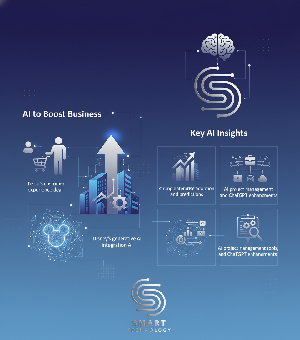 AI to Boost Business: From Tesco's Customer Experience to Enterprise Adoption and Disney's Generative AI
