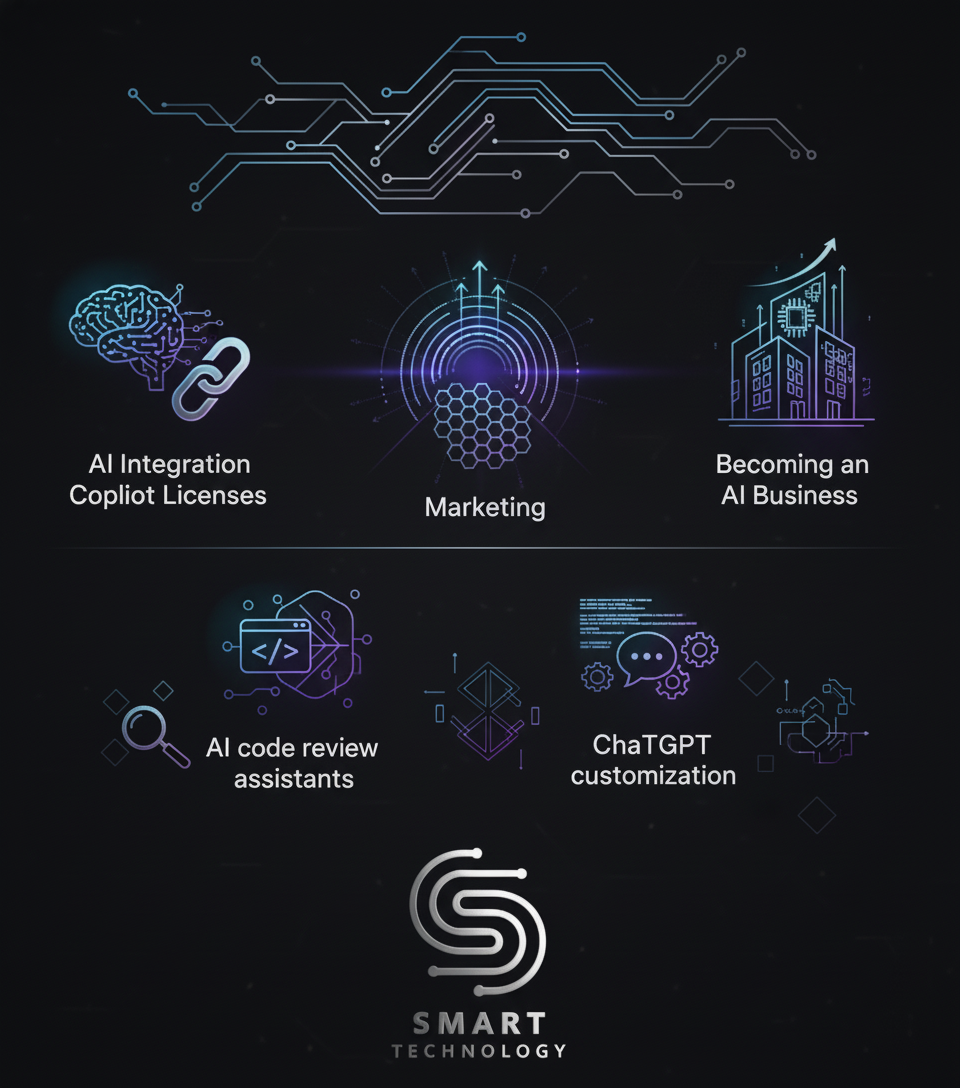 AI Integration for Business Growth: Copilot Licenses, Marketing, and Transformation