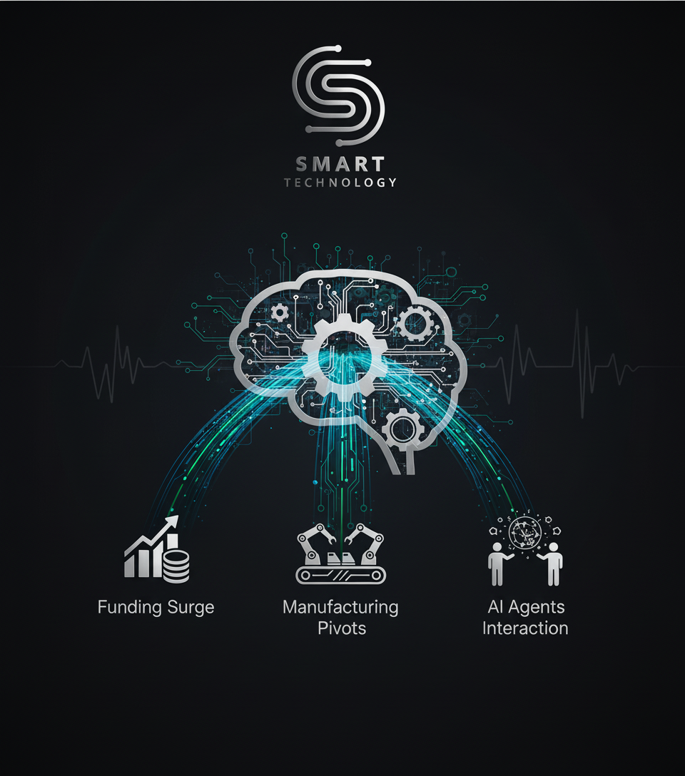 AI Dominates Business Strategy: Funding, Manufacturing, and Agent Interaction Surge